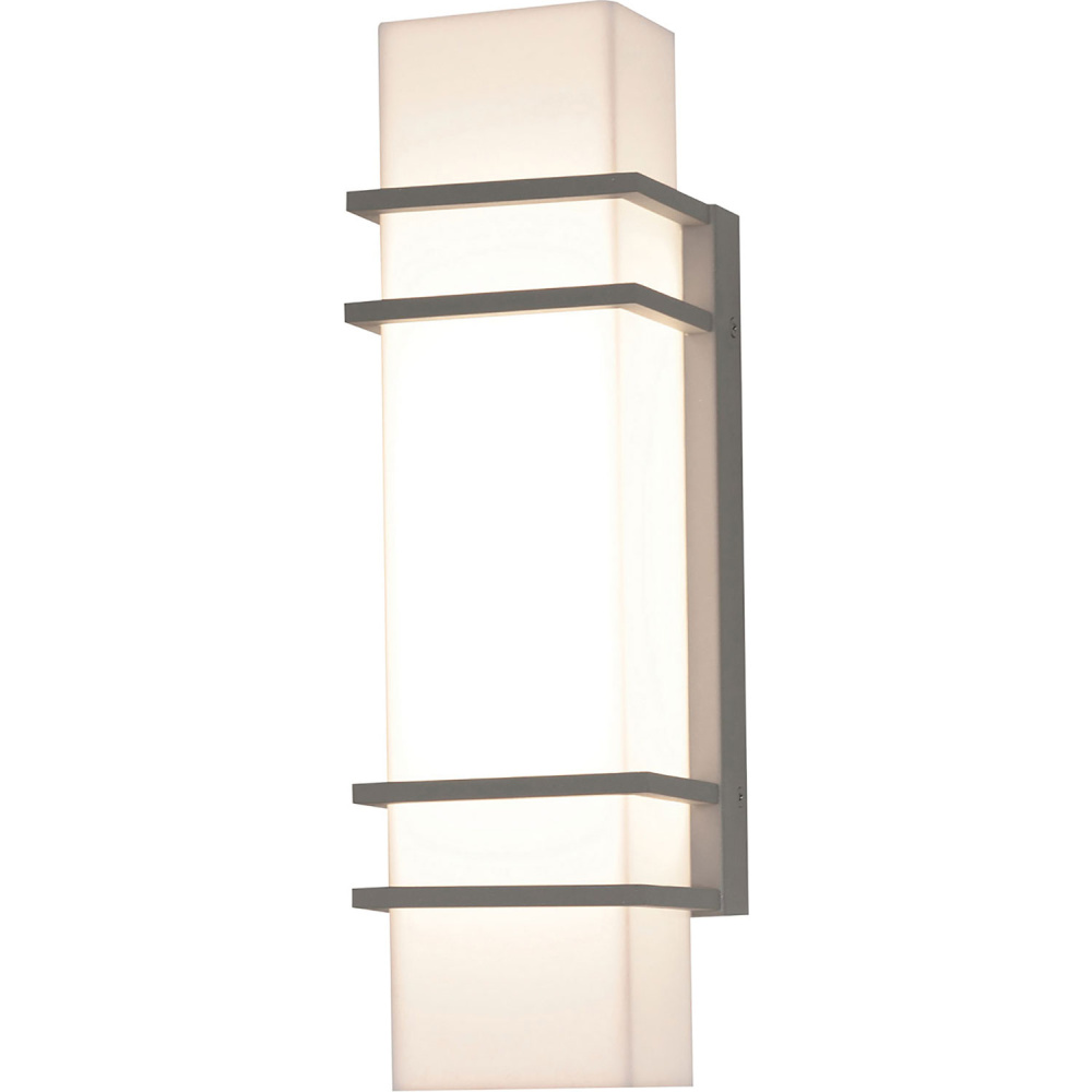 Blaine LED Outdoor Sconce - 15&#39;&#39; - Textured Grey