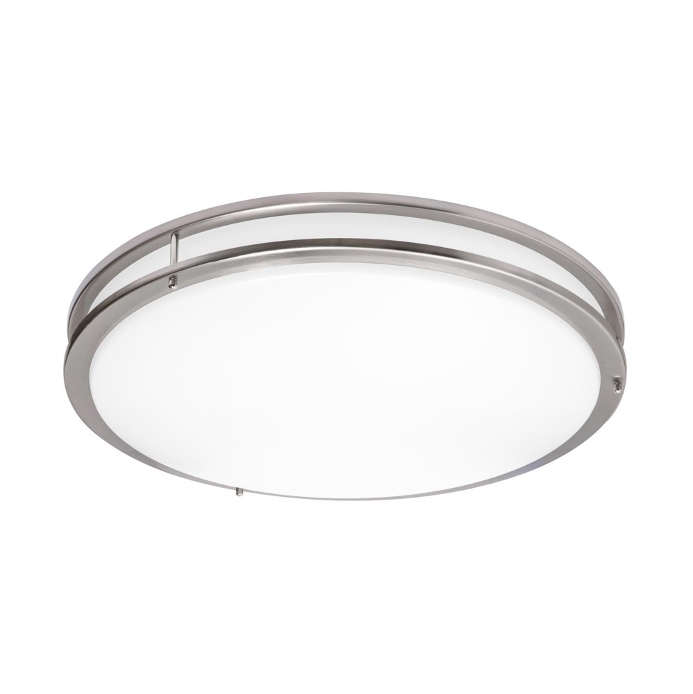 Carlisle 24&#39;&#39; LED Flush, 120-277V, 34W, 5 CCT, SN, BB