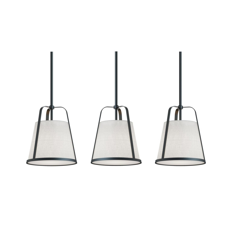 Lizzette 3 Light Linear Pendant, 60W, BK