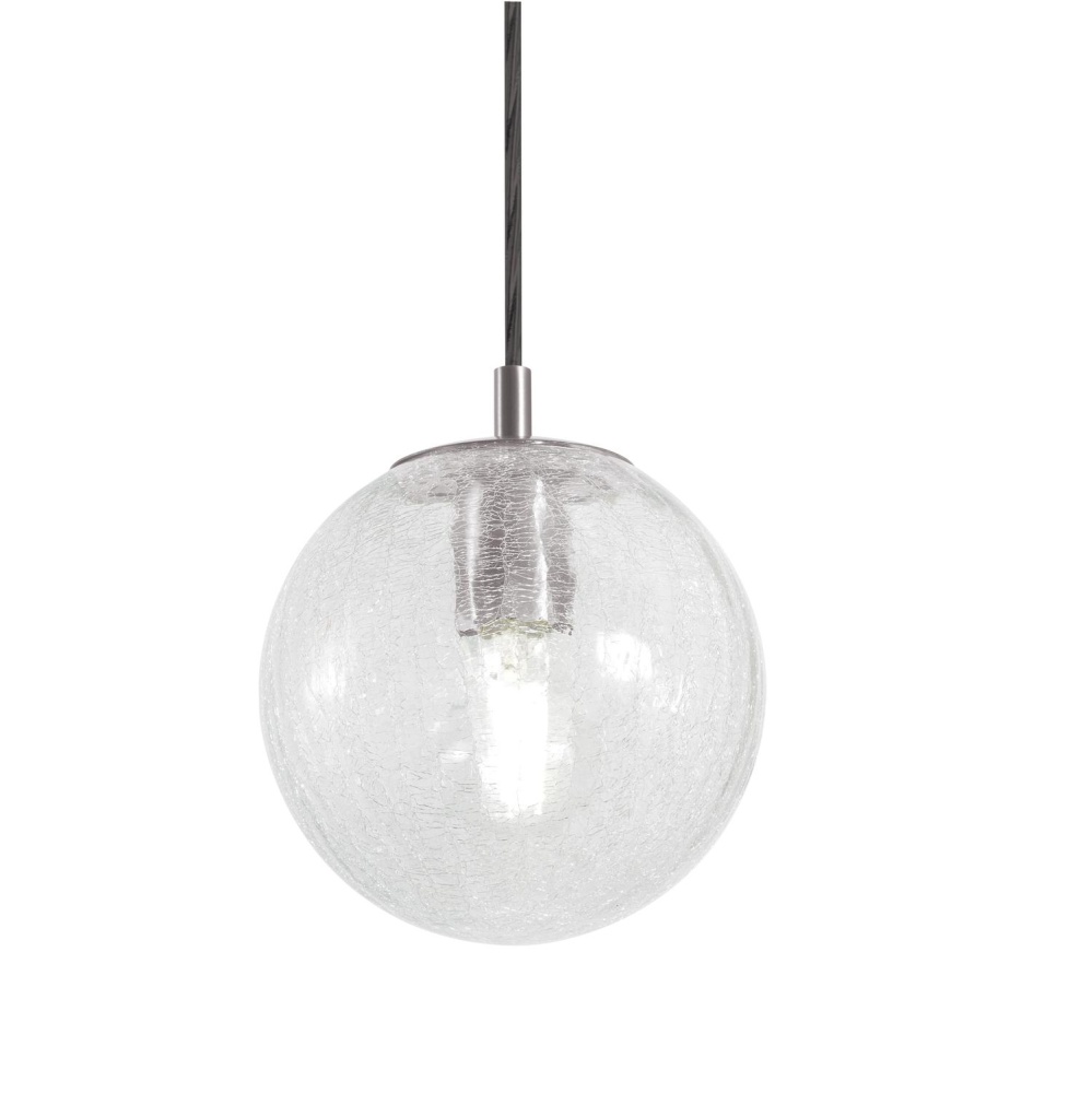 Palla 07&#39;&#39; Medium Base Pendant, 120V, SN