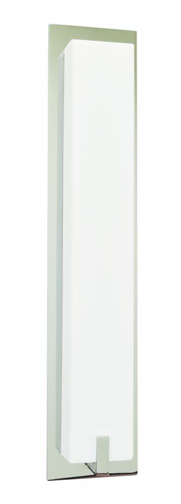 Sinclair 18&#39;&#39; LED Sconce-Satin Nickel Finish -White Acrylic