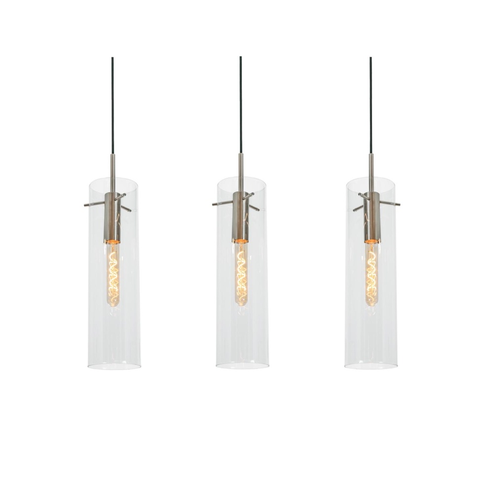 Vista 3 Light Linear Pendant, 60W, SN