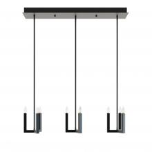 AFX Lighting, Inc. GRCP07CBBKLNR3 - Grace 3 Light Mini-Pendant Candelabra Base