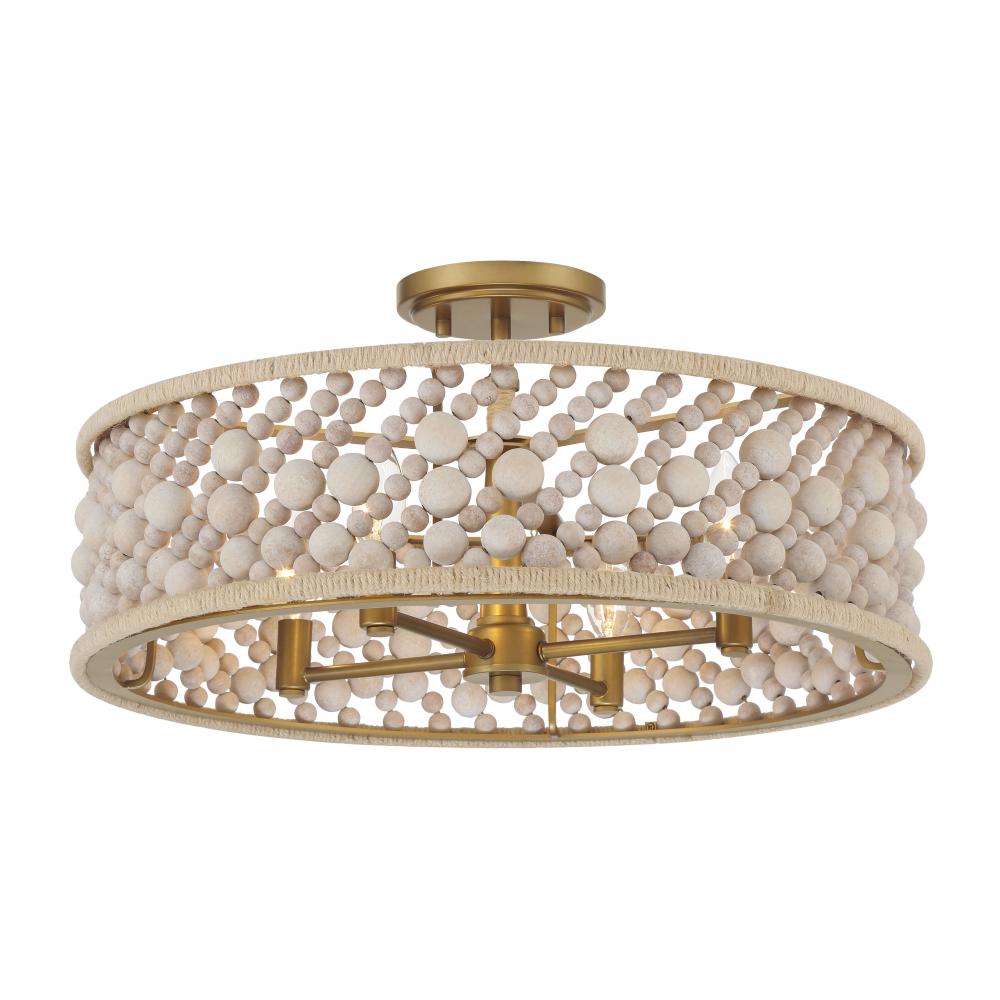 Horsmore 20.25&#34; 4-Light Semi Flush