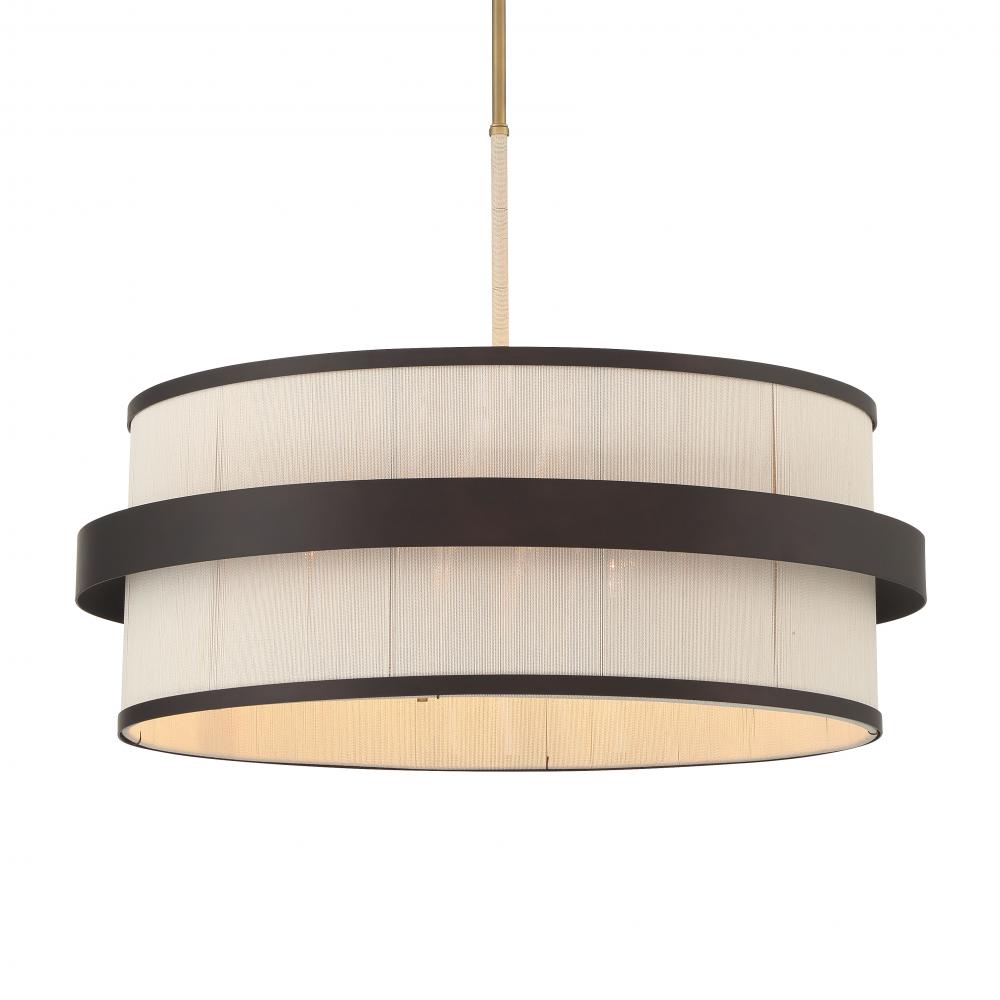 Harbor Wrap 28&#34; 6-Light Pendant