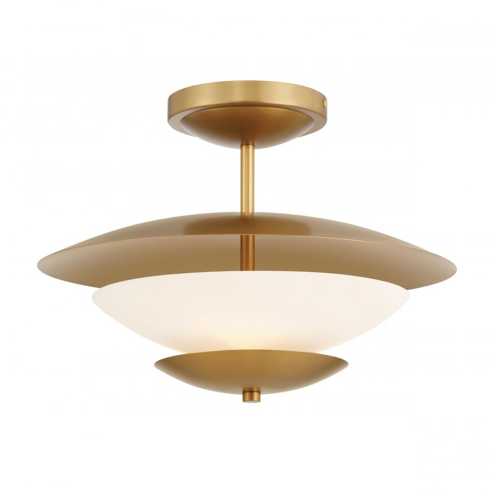 Solara 18.25&#34; 3-Light Semi Flush