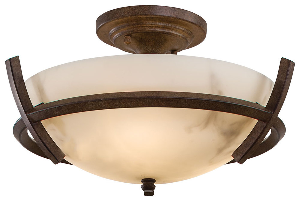 Calavera - 3 Light Semi Flush