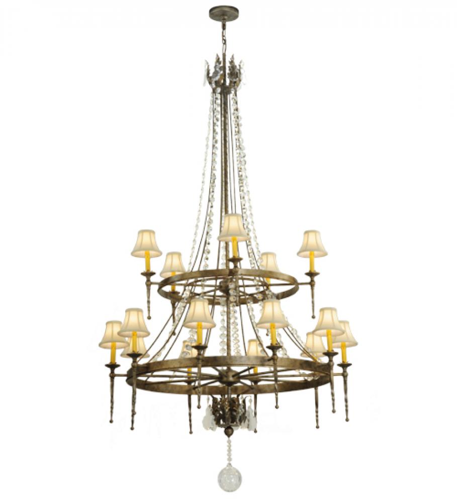 48&#34; Wide Amaury 15 Light Two Tier Chandelier