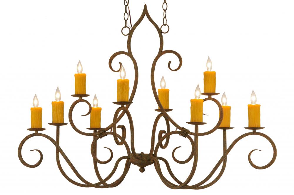 48&#34;L Clifton 10 LT Oblong Chandelier