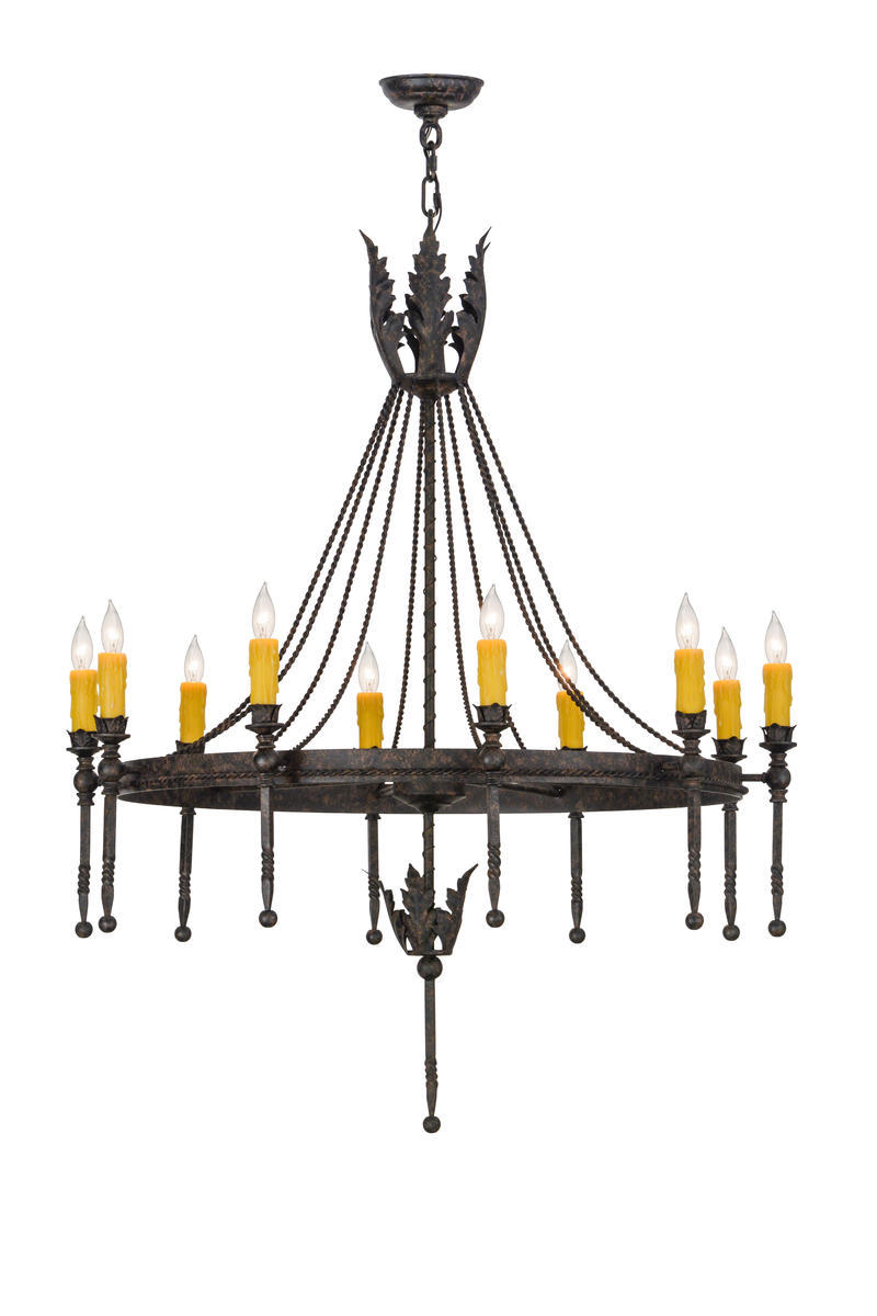 36&#34; Wide Amaury 10 Light Chandelier