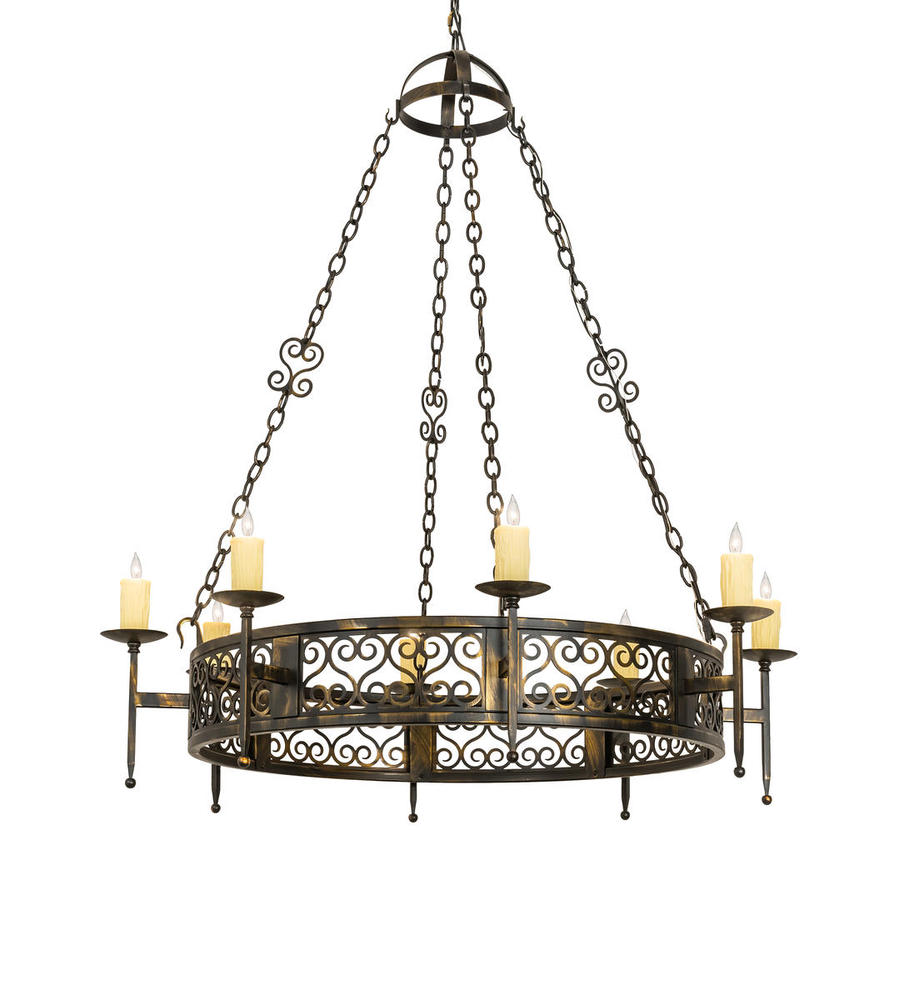 48&#34; Wide Toscano 8 Light Chandelier