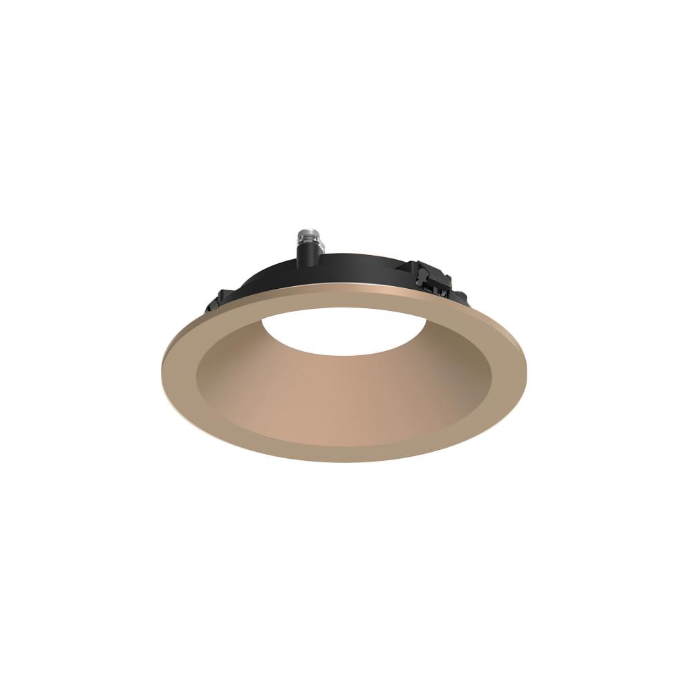 3&#34; Apollo Round Flanged Downlight Trim, Wheat Diffused Finish