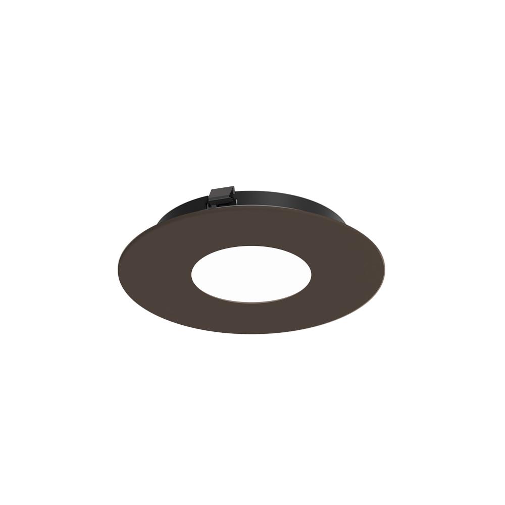 3&#34; Apollo Round Flanged Pinhole Trim, Bronze Finish