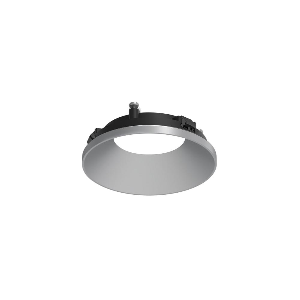 3&#34; Apollo Round Flangeless Downlight Trim, Haze Reflector / Matte Powder White Flange