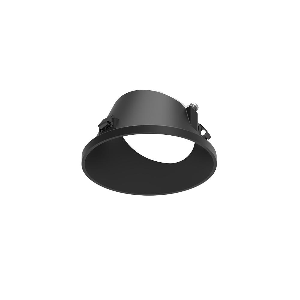 3&#34; Apollo Round Flangeless Wall Wash Trim, Black Finish