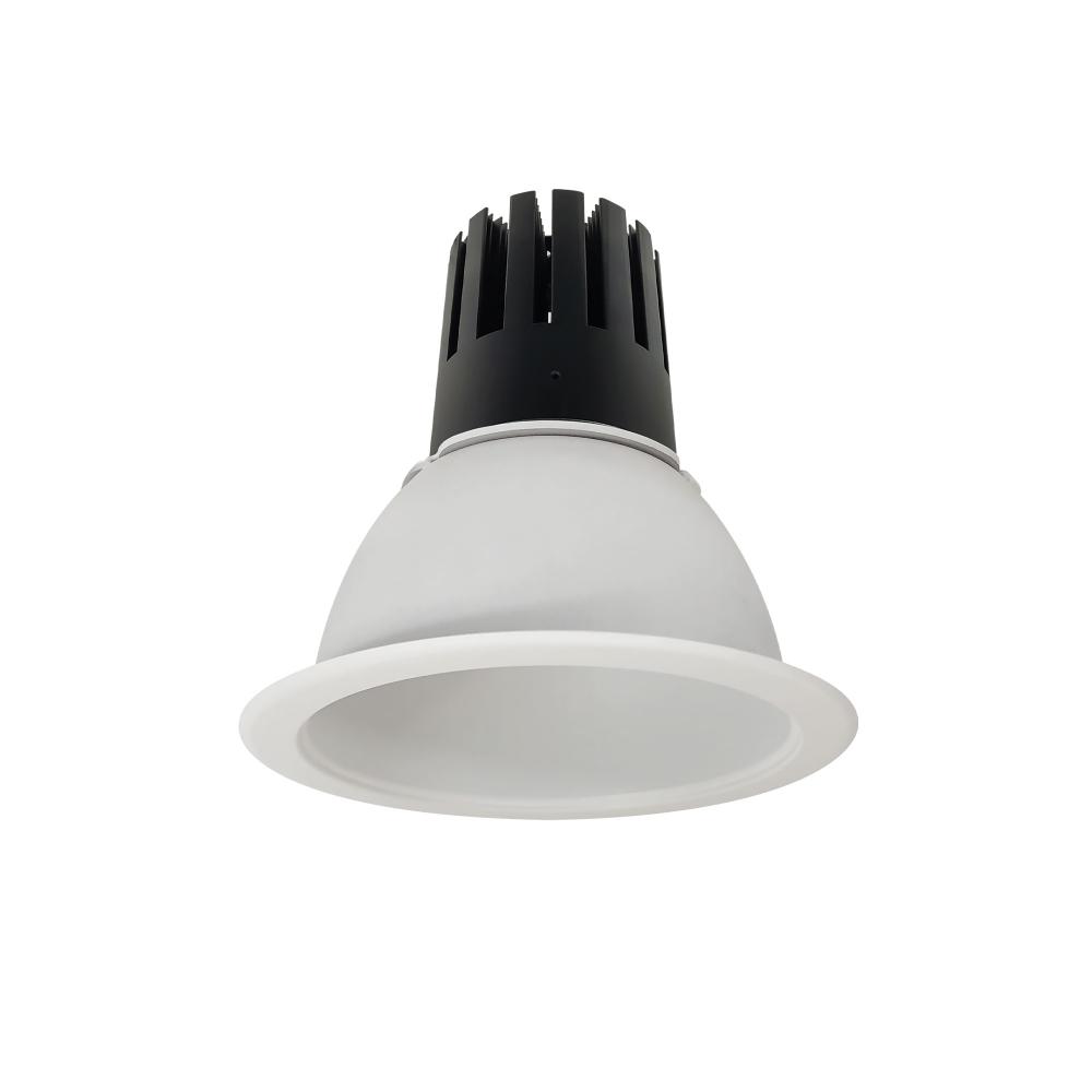 6&#34; Sapphire III Round Open Reflector, 3500lm, 2700K, Flood Optic, Matte Powder White