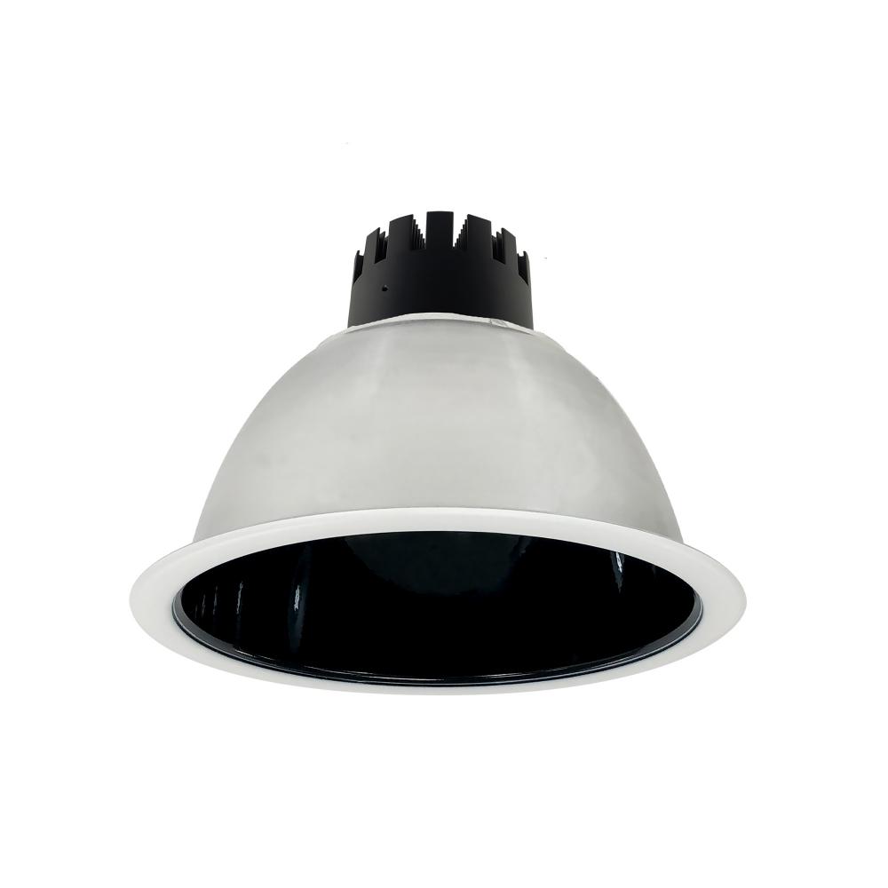 8&#34; Sapphire III Round Open Reflector, 1500lm, 3000K, Flood Optic, Black Reflector/Matte Powder