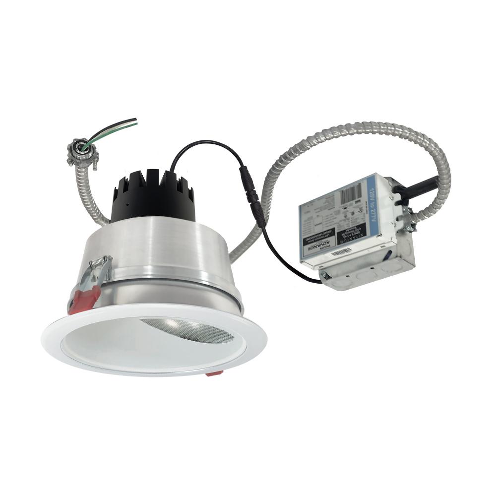 6&#34; Sapphire III Retrofit, Matte Powder White Wall Wash Reflector/Matte Powder White Flange,