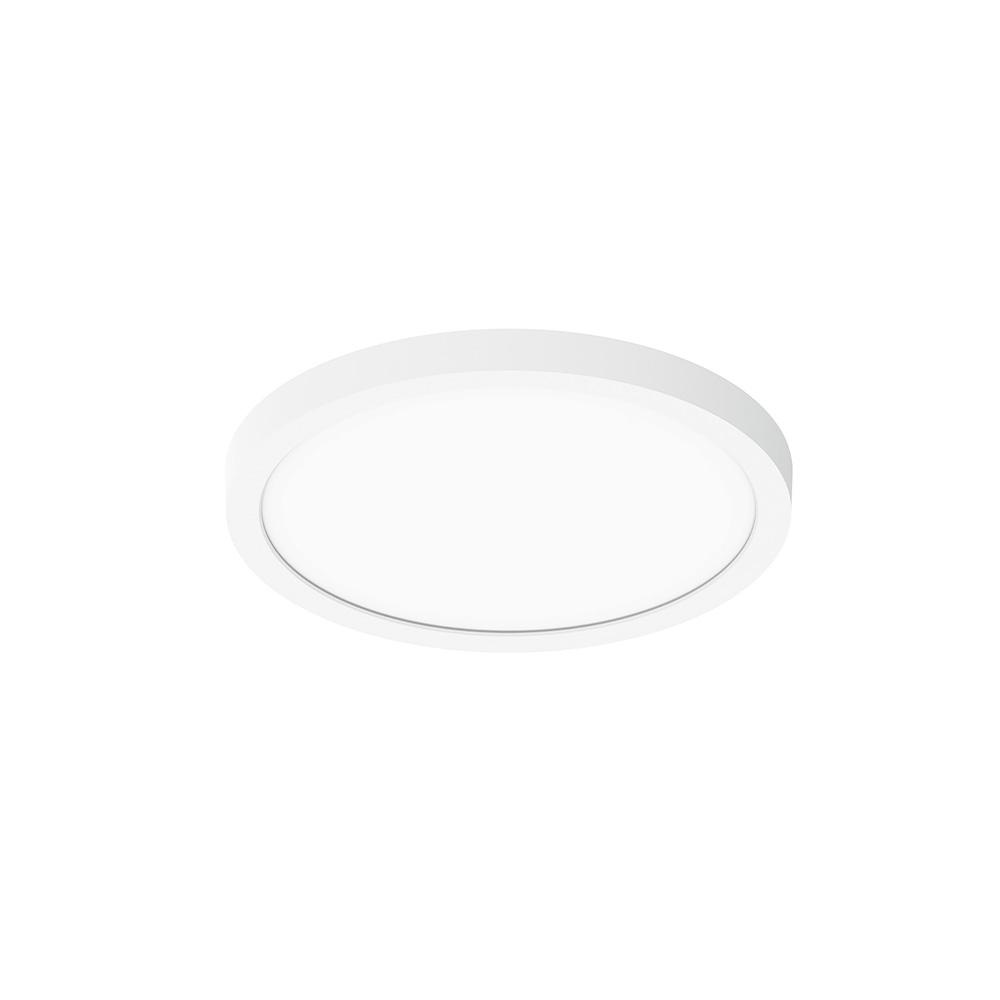 8&#34; ELO LED Surface Mount Luminaire with Selectable CCT, 1400lm / 18W, Matte Powder White Finish