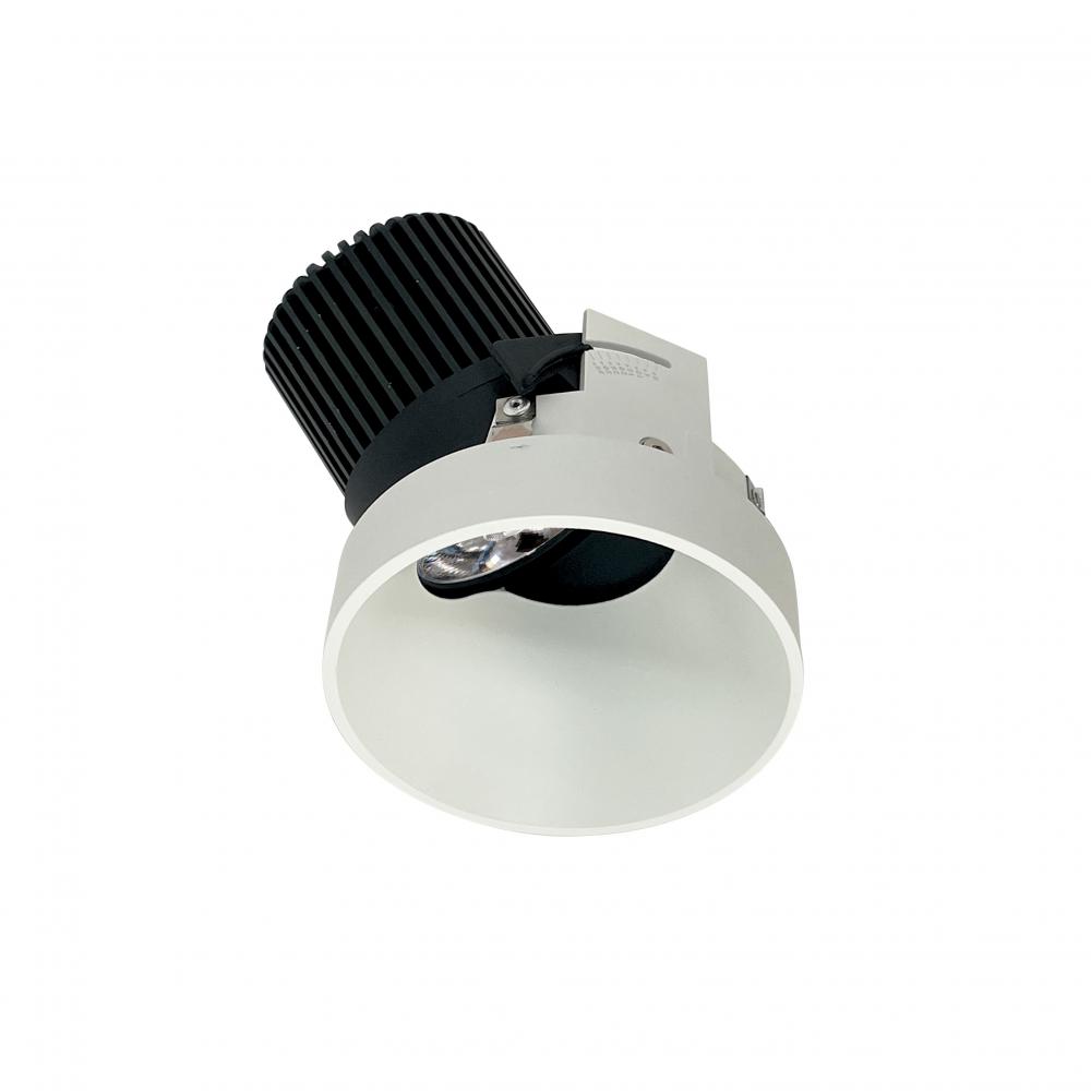 4&#34; Iolite LED Round Trimless Adjustable Slot, 10-Degree Optic, 850lm / 12W, 4000K, White Finish