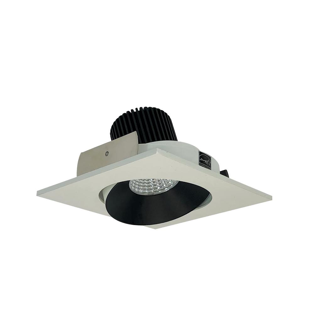 4" Iolite LED Square Adjustable Cone Reflector, 1000lm / 14W, 3000K, Black Reflector / White