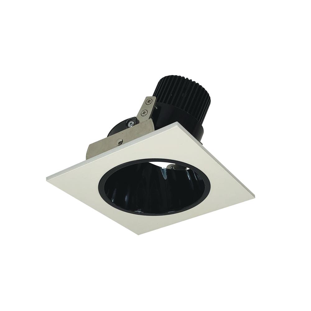 4" Iolite LED Square Adjustable Reflector with Round Aperture, 800lm / 14W, Comfort Dim, Black