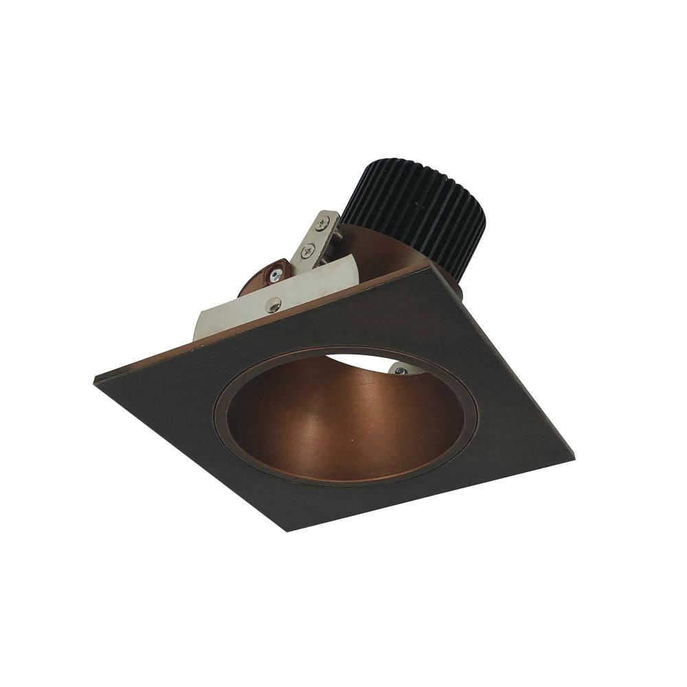 4" Iolite LED Square Adjustable Reflector with Round Aperture, 800lm / 14W, 5000K, Bronze