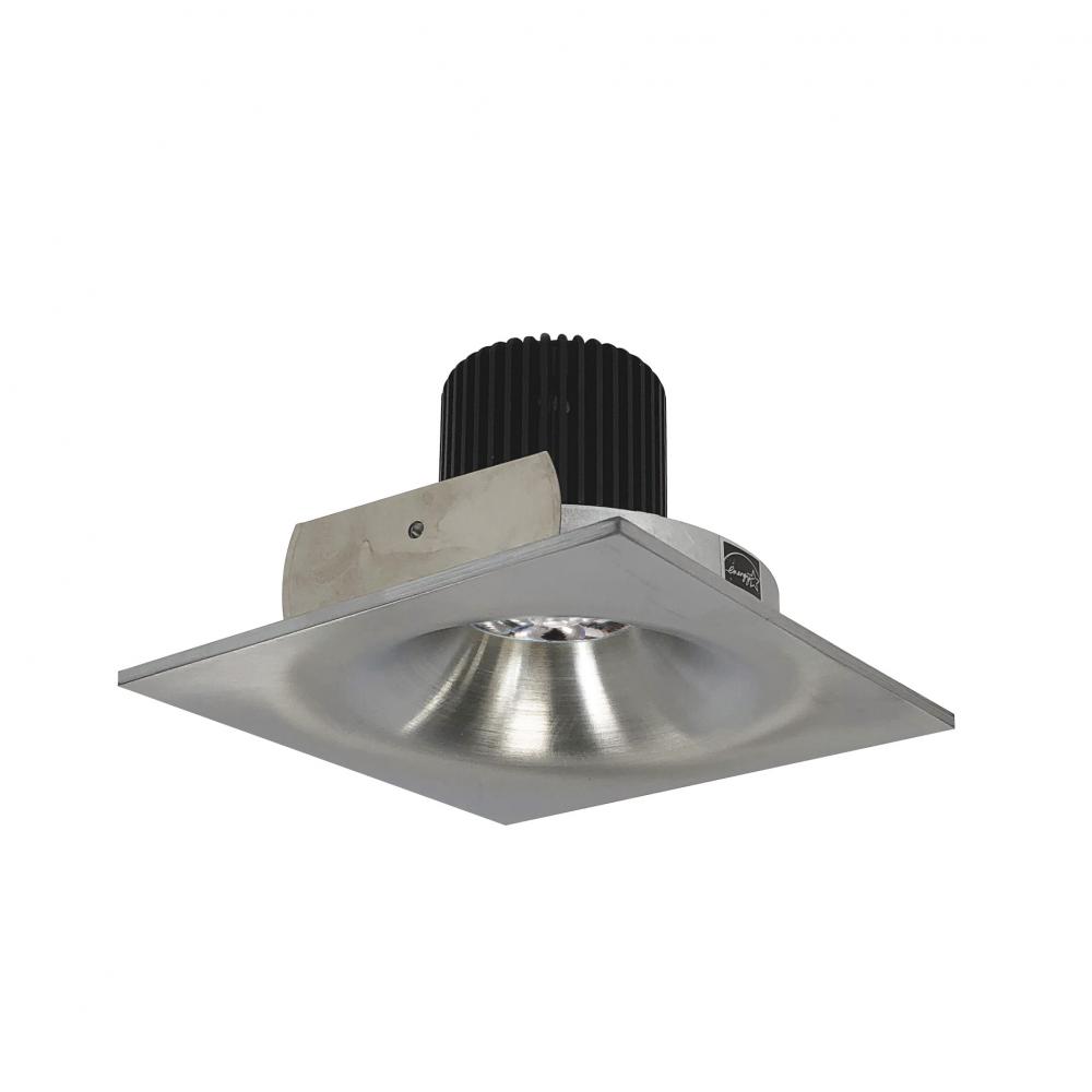 4" Iolite LED Square Bullnose, 10-Degree Optic, 950lm / 12W, 2700K, Natural Metal Finish