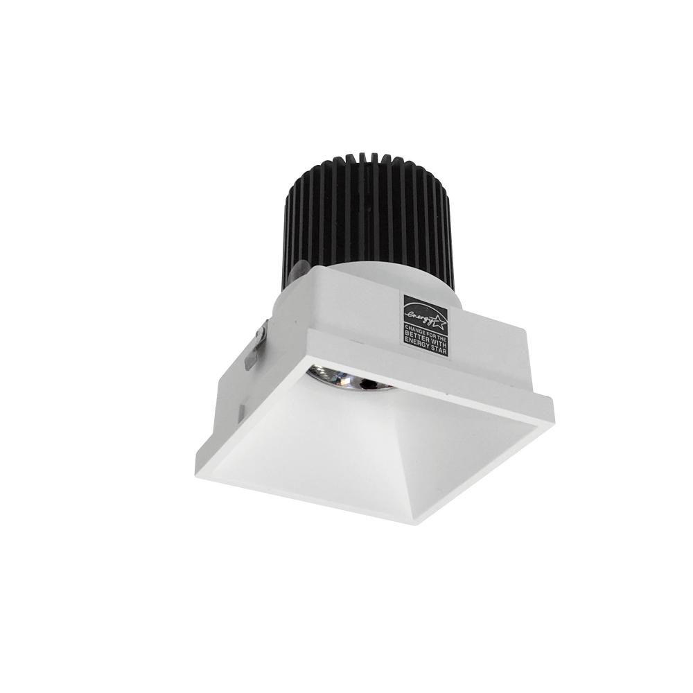 4&#34; Iolite LED Square Trimless Downlight, 10-Degree Optic, 850lm / 12W, 3000K, Matte Powder White