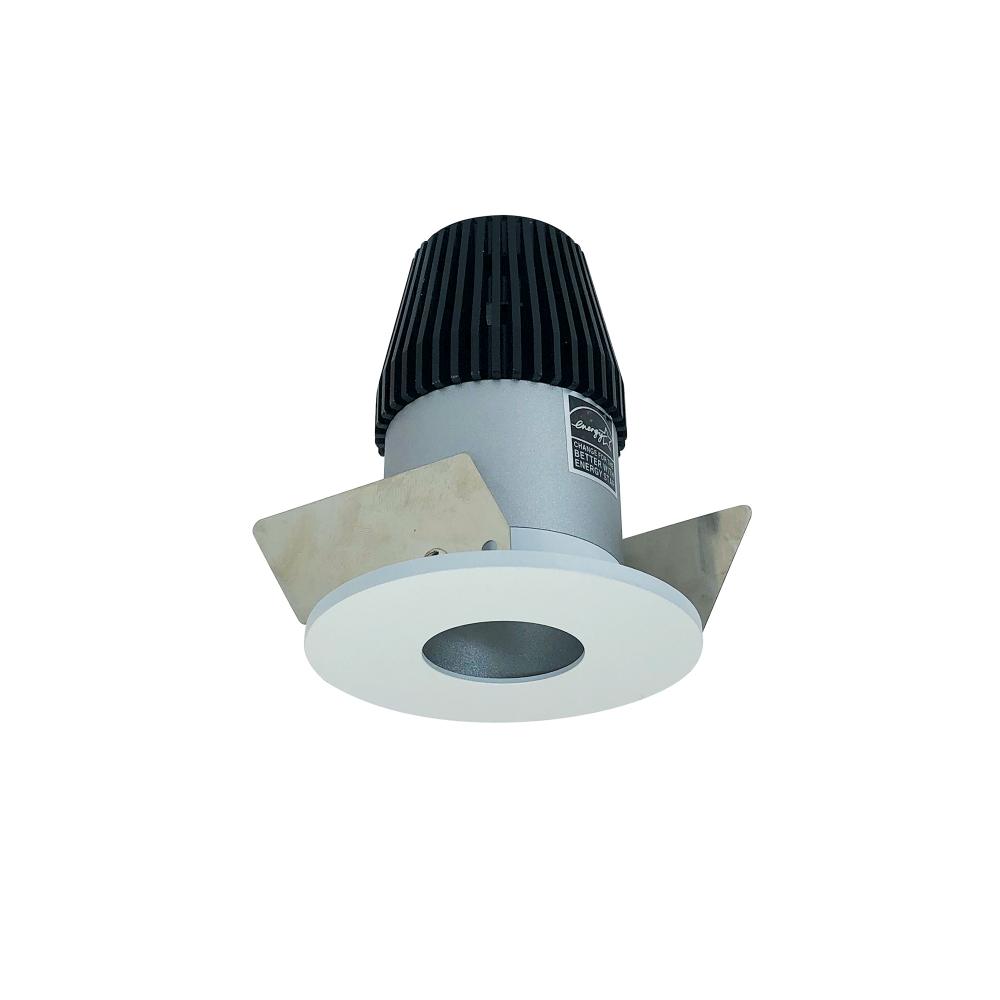 1" Iolite LED BWF Round Pinhole, 600lm, 2700K, Haze Pinhole / Matte Powder White Flange