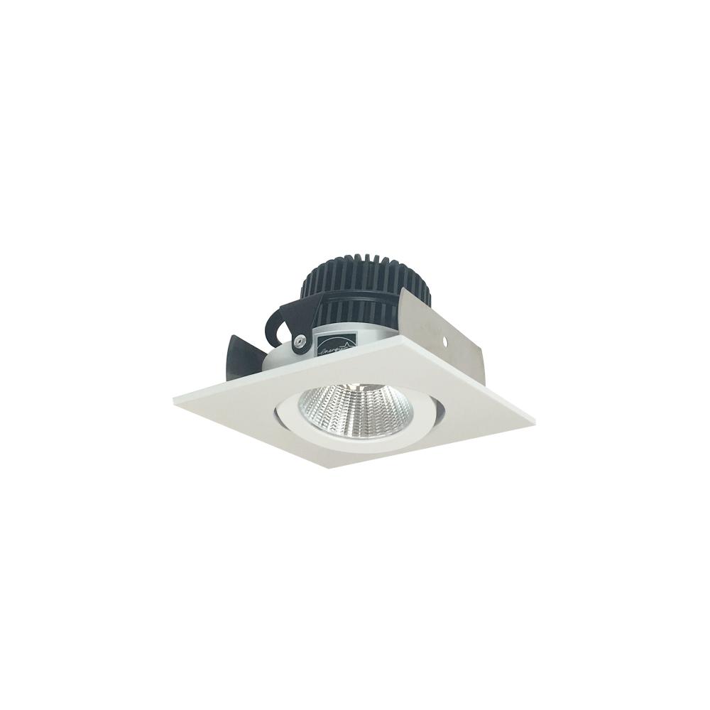 2" Iolite LED Square Adjustable Gimbal, 1000lm / 14W, 5000K, Matte Powder White Finish
