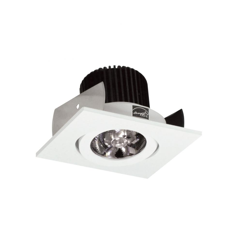 2&#34; Iolite LED Square Adjustable Gimbal, 10-Degree Optic, 850lm / 12W, 3000K, Matte Powder White