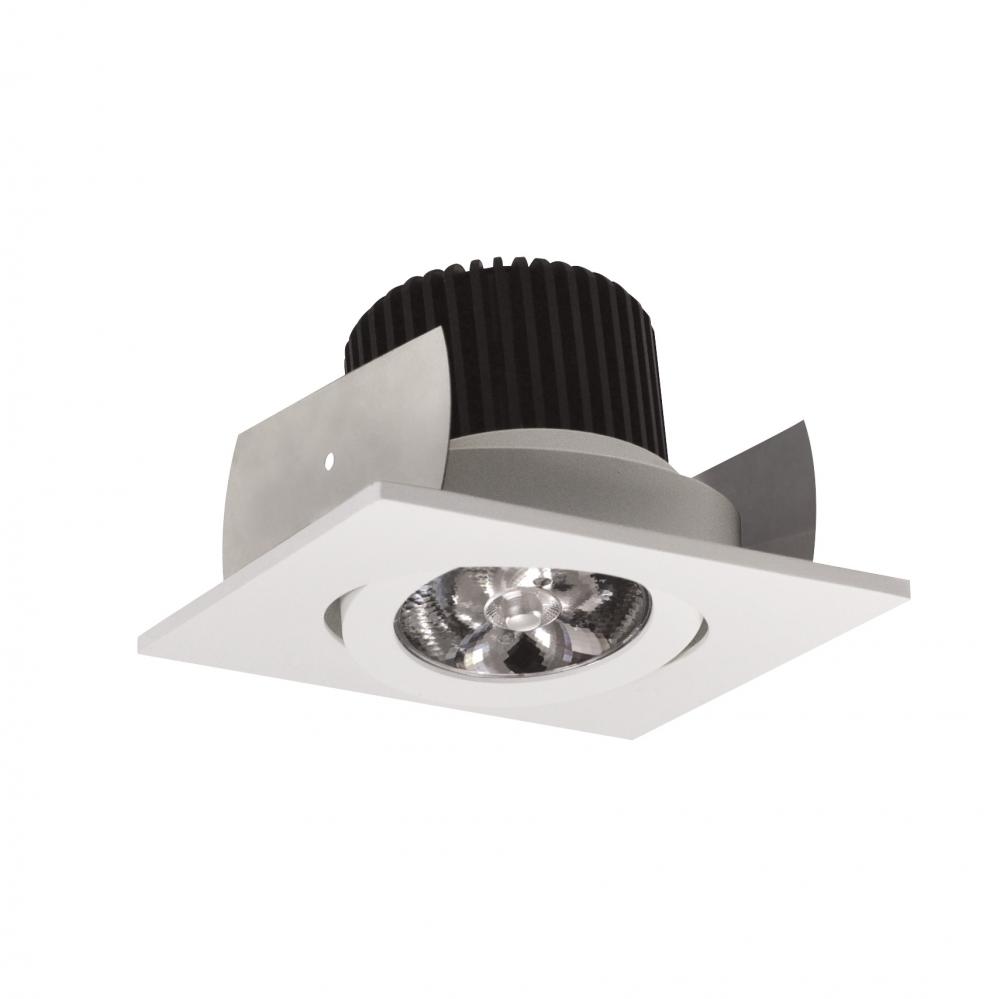 2&#34; Iolite LED Square Adjustable Gimbal, 10-Degree Optic, 850lm / 12W, 3000K, White Finish