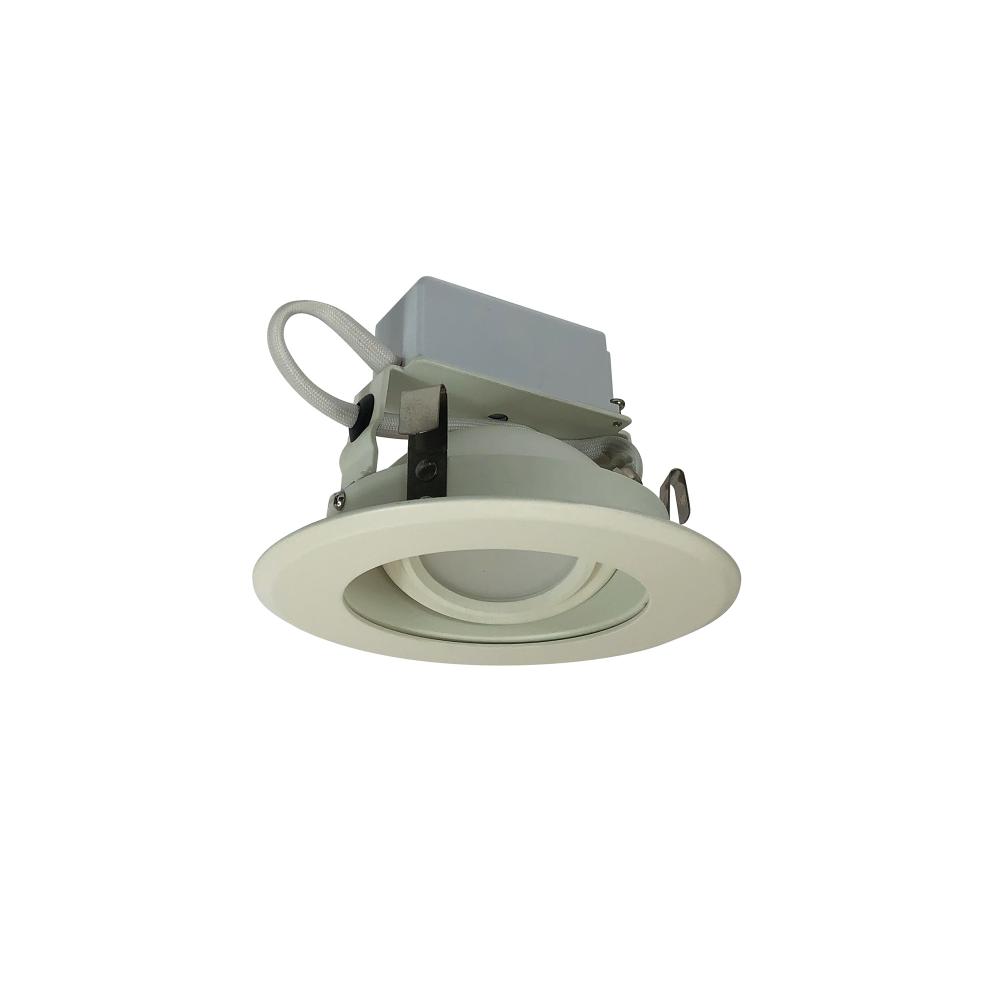 4&#34; Cobalt Adjustable LED Retrofit, 1000lm / 12W, 3500K, White Reflector / White Flange,
