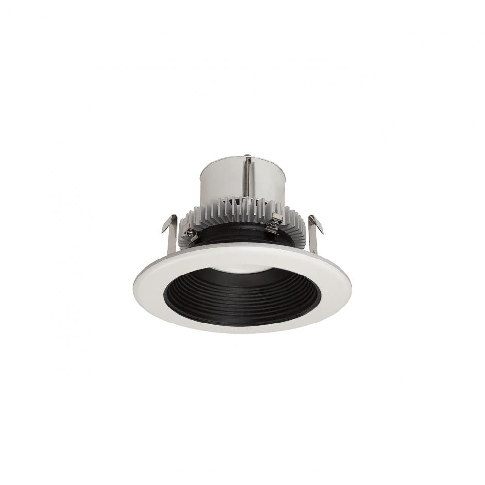 4&#34; Cobalt Click Round Retrofit Baffle, 1000lm / 12W, 4000K, Black Baffle / White Flange,