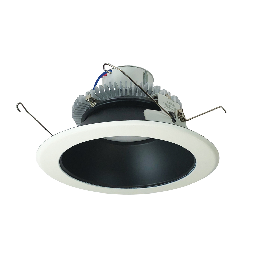 6" Cobalt Click Round Retrofit Reflector, 750lm / 10W, 3500K, Black Reflector / White Flange