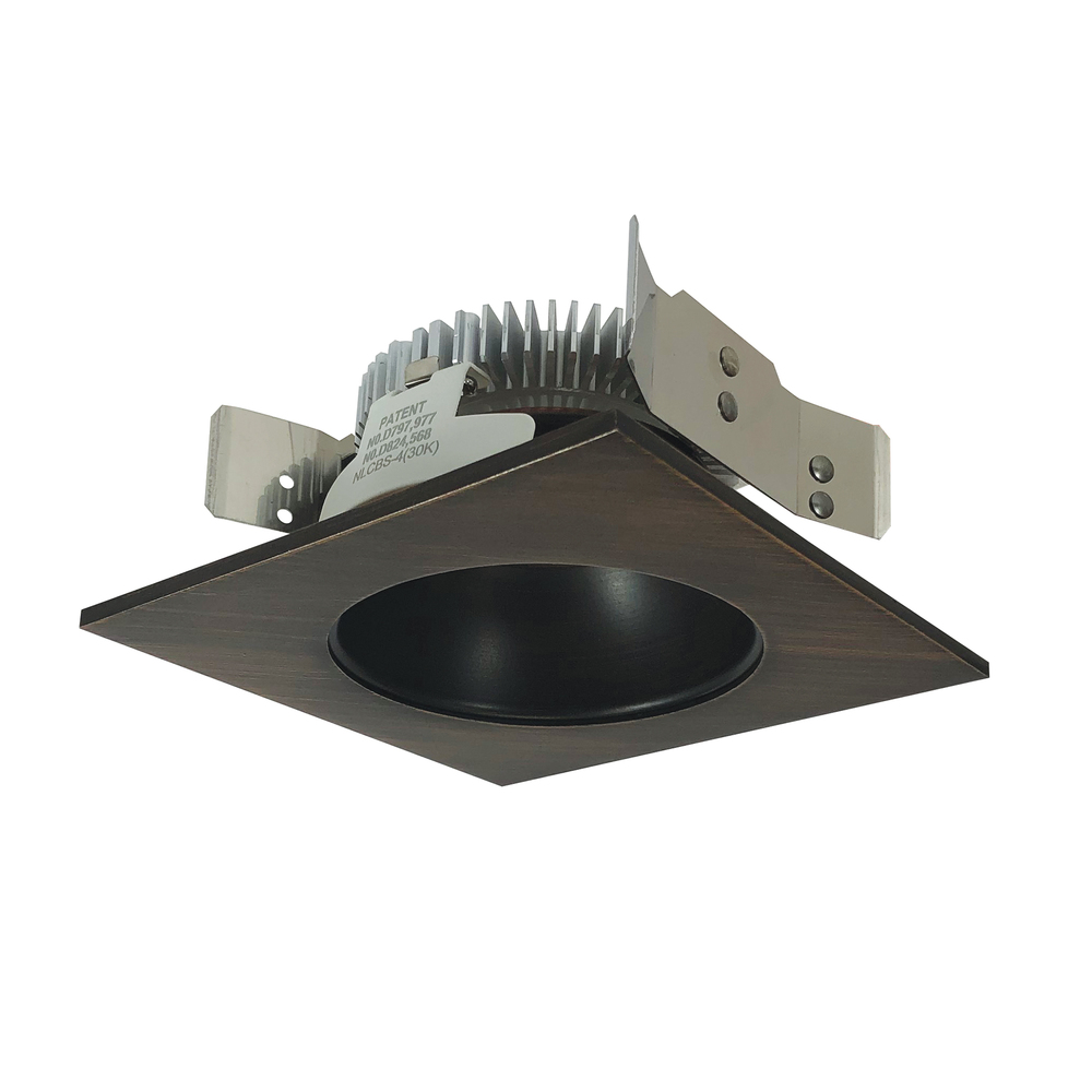 4&#34; Cobalt Shallow High Lumen LED Trim, Square/Round Reflector, 850lm, 2700K, Bronze