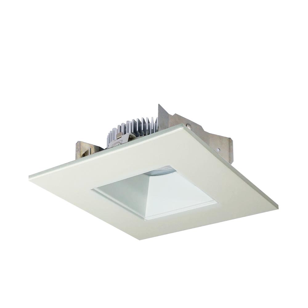 4&#34; Cobalt Shallow High Lumen LED Trim, Square/Square Regress, 1250lm, 3500K, White