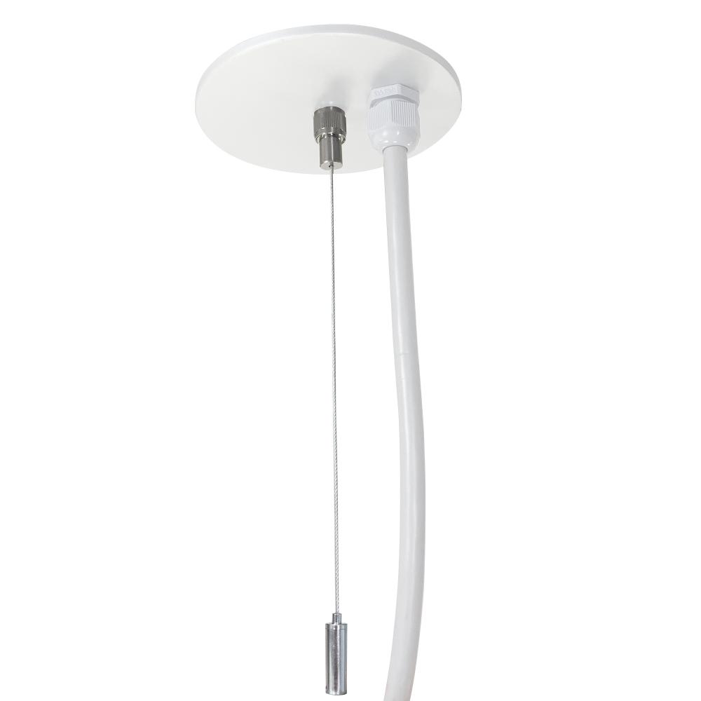 20&#39; Pendant & Power Mounting Kit for L-Line Direct Series, White Finish