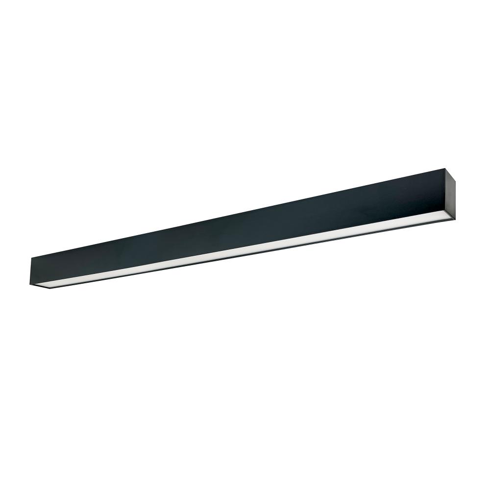 4&#39; L-Line LED Indirect/Direct Linear, 6152lm / Selectable CCT, Black Finish