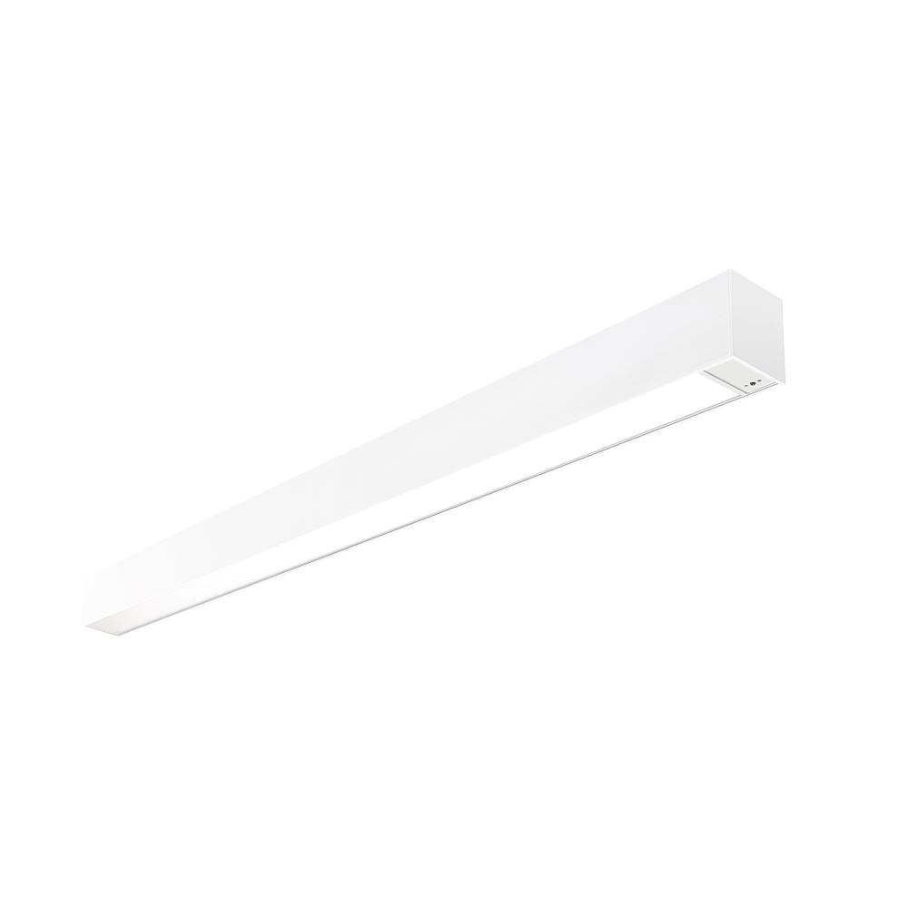 8&#39; L-Line LED Indirect/Direct Linear, 12304lm / Selectable CCT, White Finish, with Motion Sensor