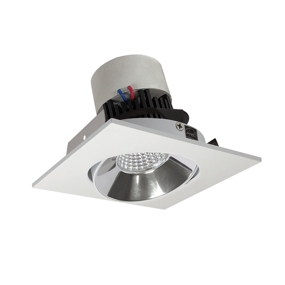 4&#34; Pearl LED Square Adjustable Cone Retrofit, 1000lm / 12W, 4000K, Specular Clear Reflector /