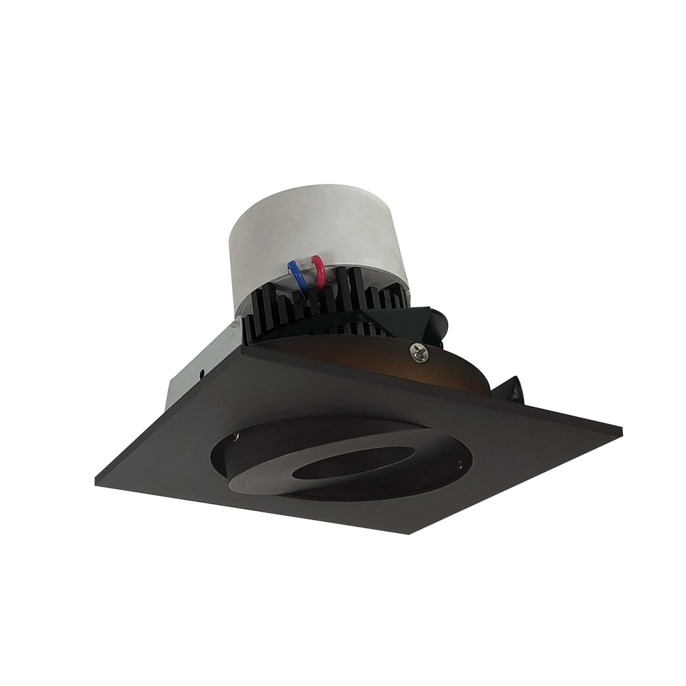 4&#34; Pearl LED Square Adjustable Gimbal Retrofit, 1000lm / 12W, 4000K, Bronze Finish