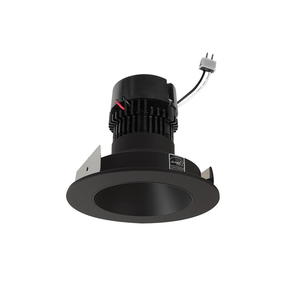 4&#34; Pearl Low Voltage LED Round Retrofit Reflector, 700lm / 11W, Comfort Dim, Black Reflector /