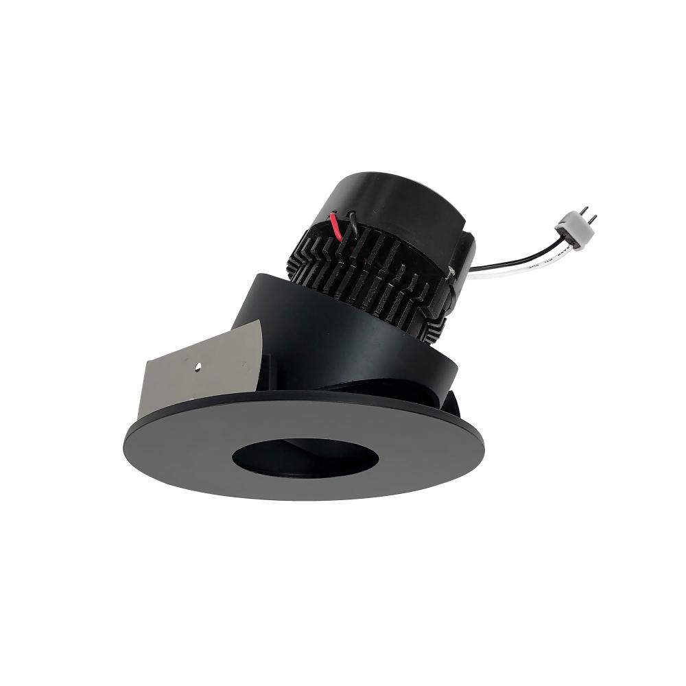 4&#34; Pearl Low Voltage LED Round Adjustable Pinhole Retrofit, 600lm / 11W, Comfort Dim, Black
