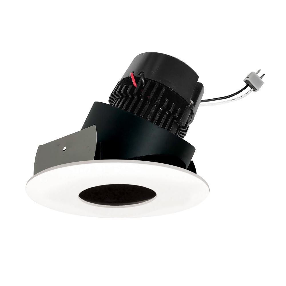 4&#34; Pearl Low Voltage LED Round Adjustable Pinhole Retrofit, 600lm / 11W, Comfort Dim, Black