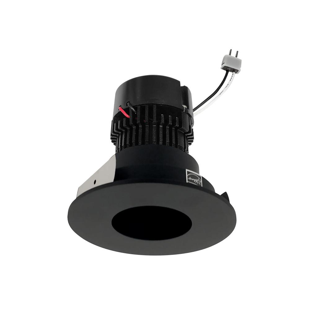 4&#34; Pearl Low Voltage LED Round Pinhole Retrofit, 550lm / 11W, Comfort Dim, Black Pinhole / Black