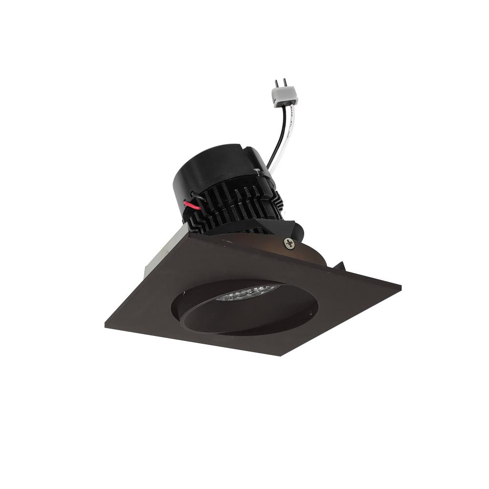 4&#34; Pearl Low Voltage LED Square Adjustable Cone Retrofit, 1200lm / 11W, 3500K, Bronze Reflector