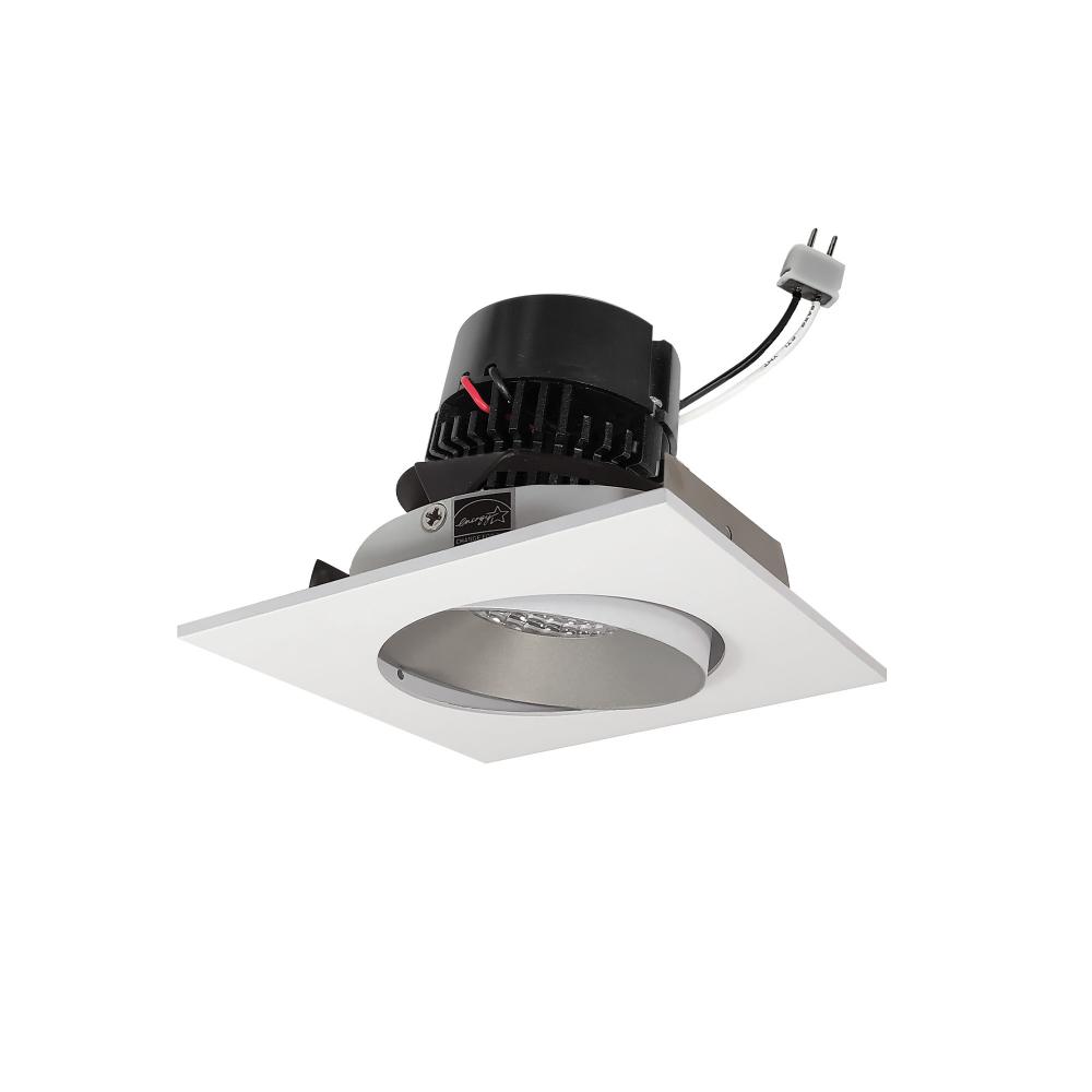 4&#34; Pearl Low Voltage LED Square Adjustable Cone Retrofit, 1200lm / 11W, 3500K, Haze Reflector /