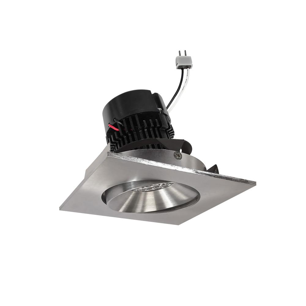 4&#34; Pearl Low Voltage LED Square Adjustable Cone Retrofit, 1200lm / 11W, 3500K, Natural Metal